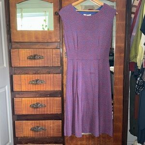 Boden Marina Midi Jersey Floral Dress